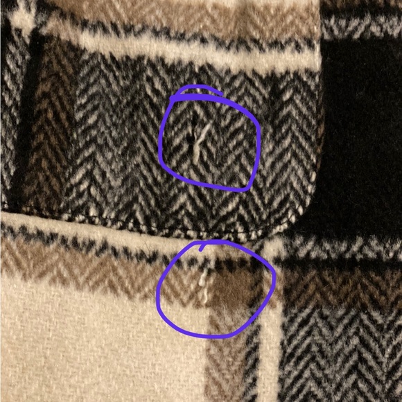 ❤️HOODED PLAID LONG JACKET/SHACKET❤️ - Picture 7 of 7